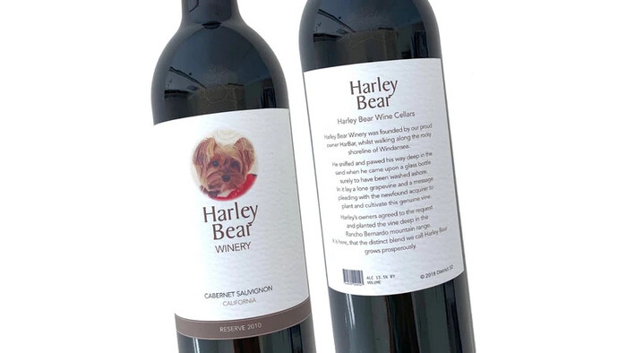 Personalized Pet Wine Label - Christmas gifts for dog lovers