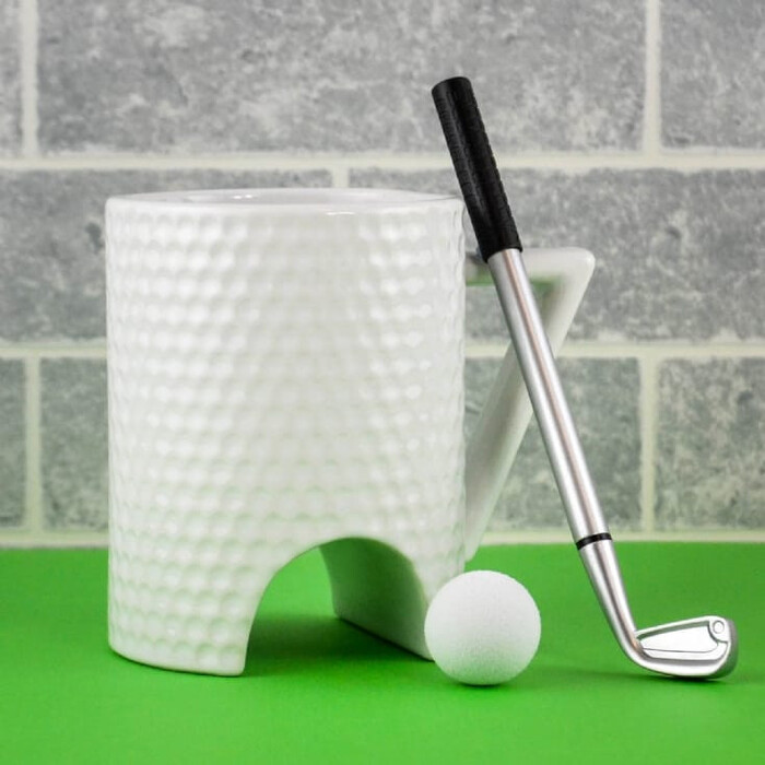 Golf Gift Mug And Putter Pen - Christmas gifts for man who has everything