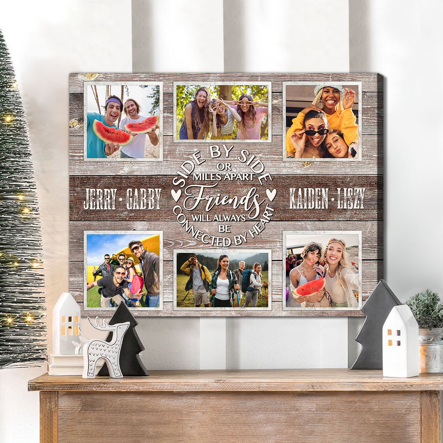 BFF Photo Collage Canvas, Christmas Presents For Best Friends