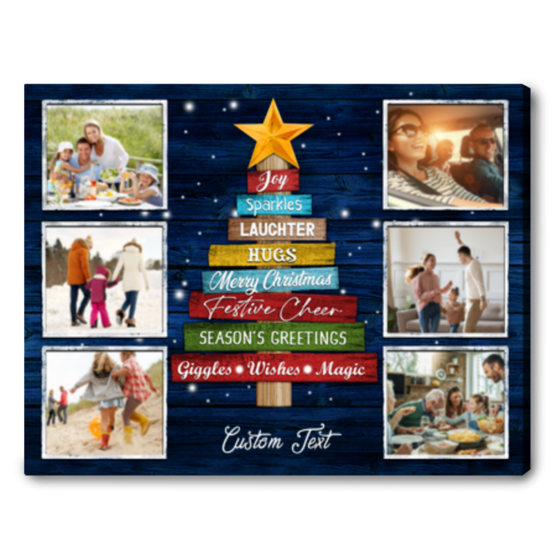 christmas-living-room-decorating-ideas-personalized-family-photo-canvas