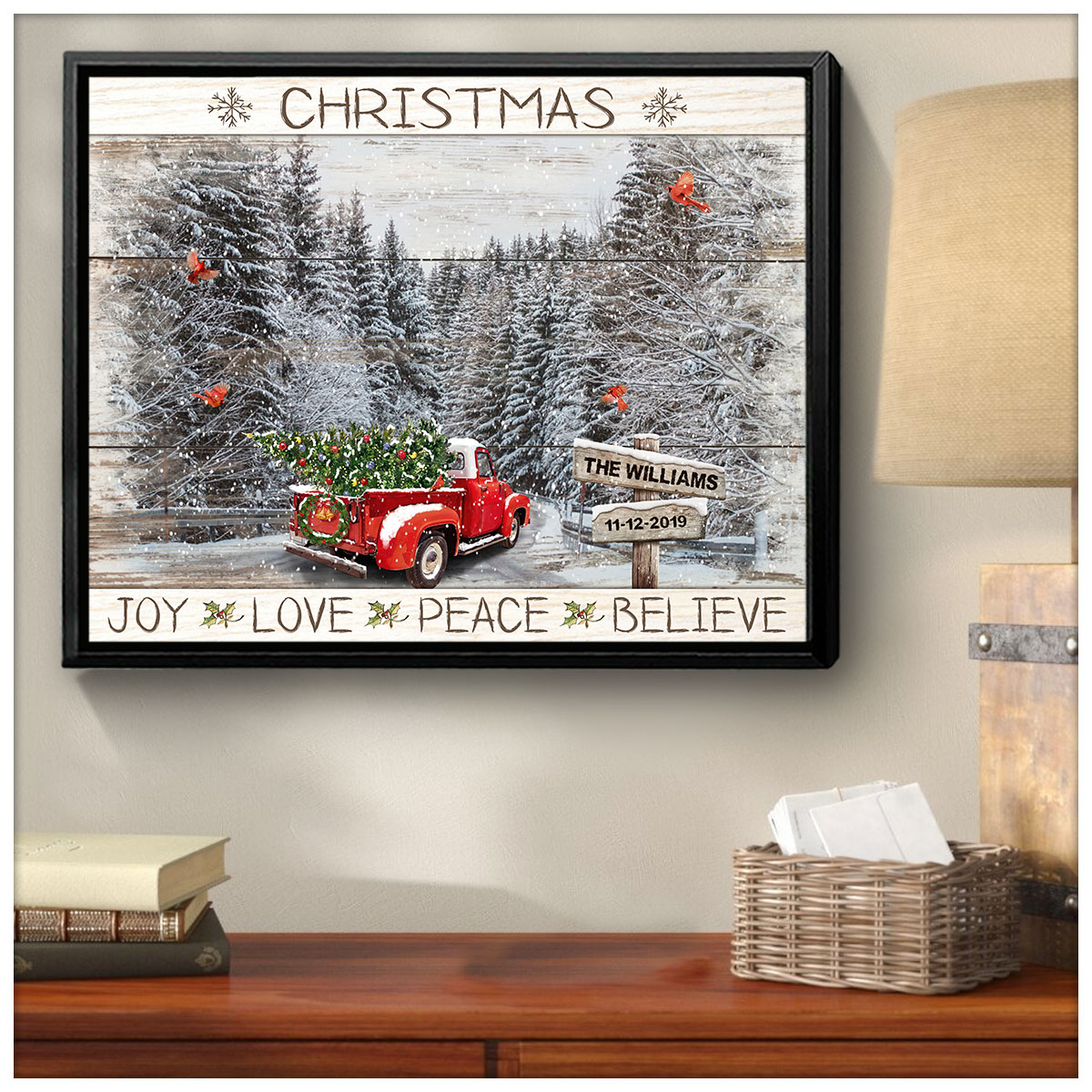 Custom Canvas Prints Family Personalized Christmas Gifts The Joy Of  Christmas Is Family Wall Art Decor Ohcanvas