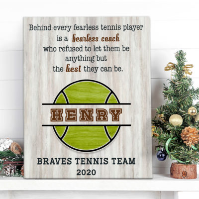 Custom Team Gift Idea For Tennis Coach Thank You Tennis Coach Canvas 01