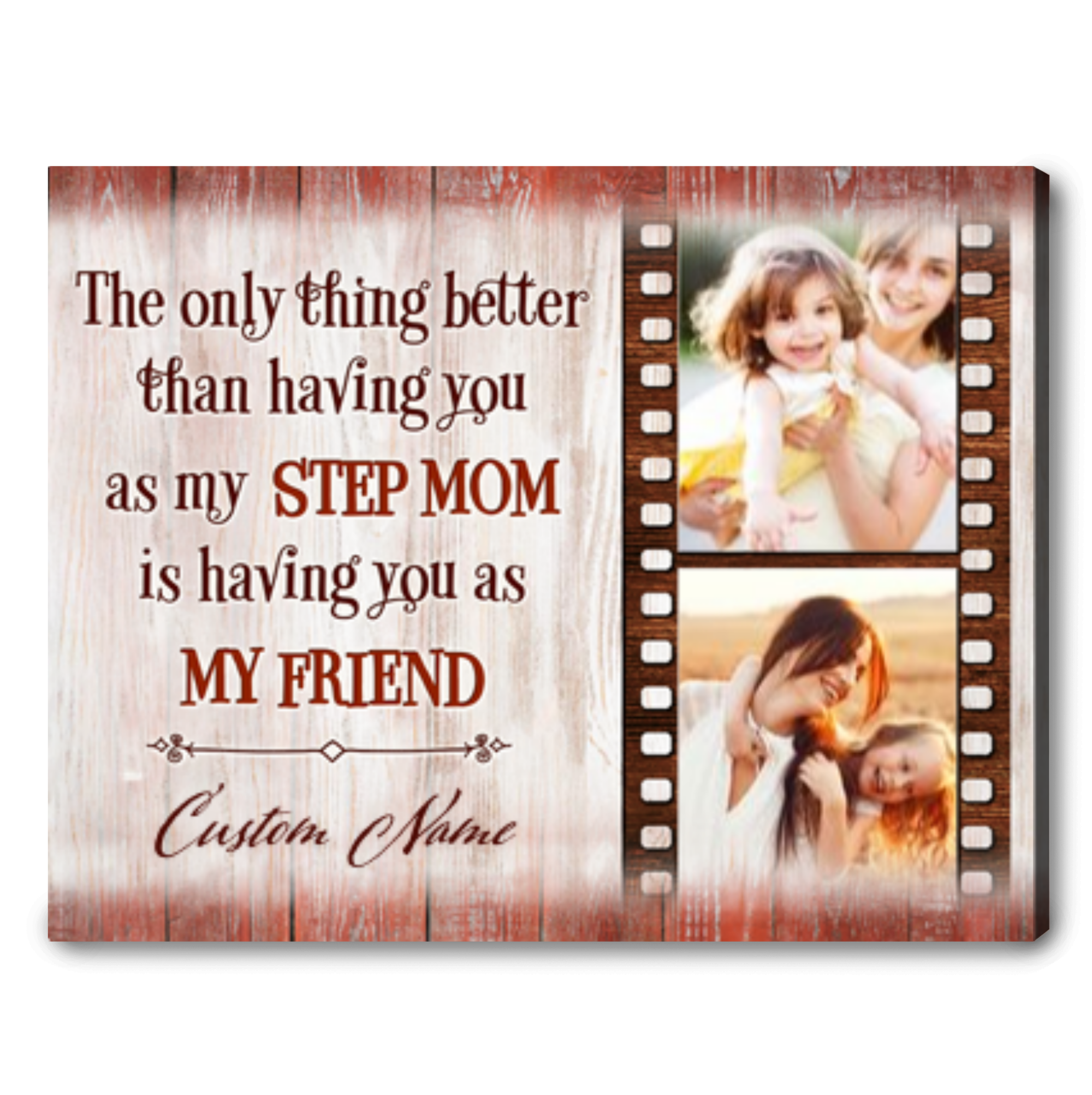 Stepmother Christmas Card, Stepmom Christmas Gift for Stepmother
