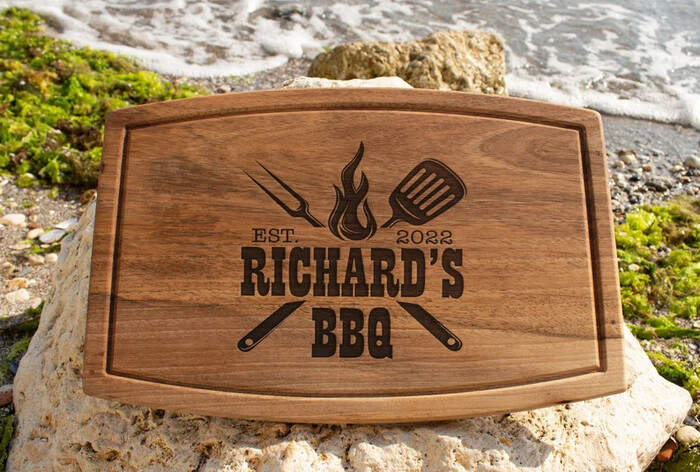 Personalized Cutting Board - Christmas Ideas For Dad From Daughter