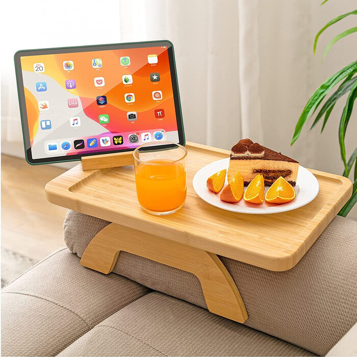 Couch Arm Table - Christmas ideas for dad from daughter