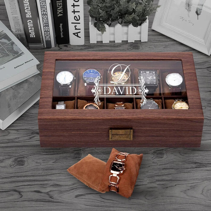 Watch Box Organizer - Christmas ideas for dad from daughter