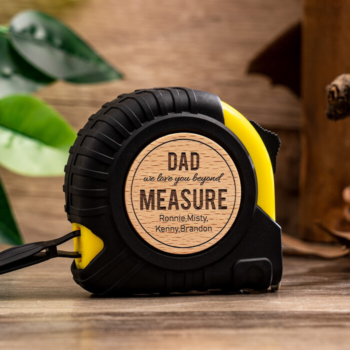 Custom Tape Measure - Christmas ideas for dad from daughter
