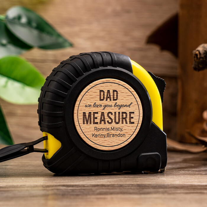 Custom Tape Measure - Christmas Ideas For Dad From Daughter