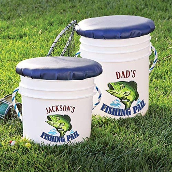 Personalized Fishing Pail - Xmas gifts for dad