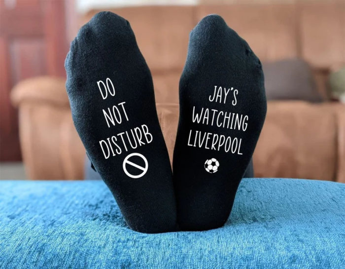 Do Not Disturb Liverpool Socks - Funny Christmas Gifts For Dad