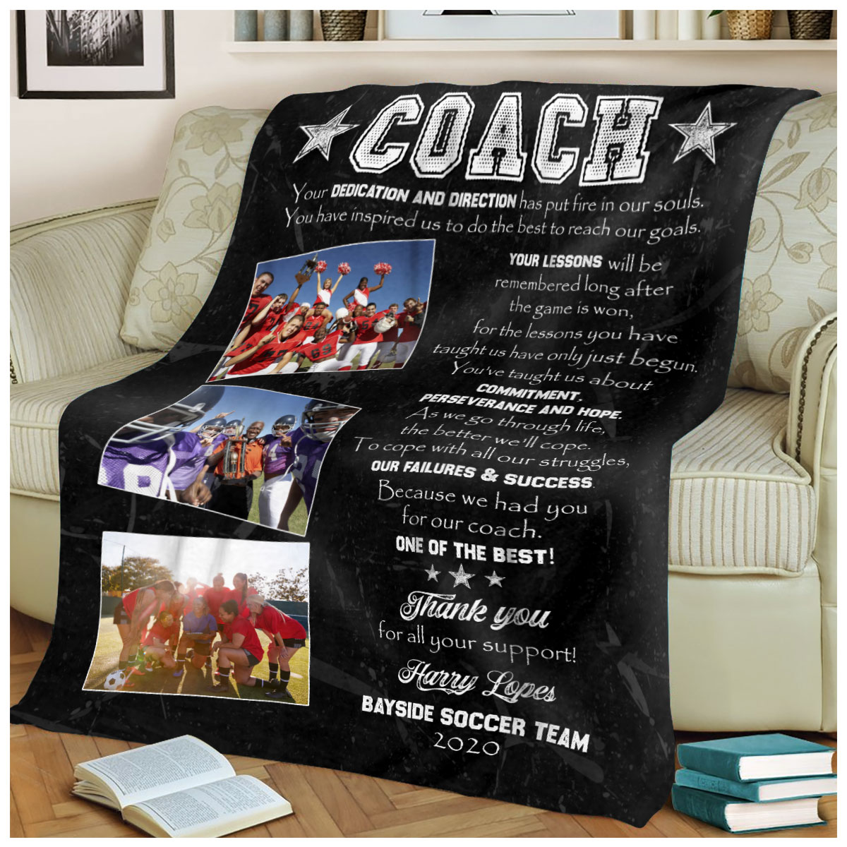 Coach Gifts, Football Coach Gift, American Football Coach Canvas