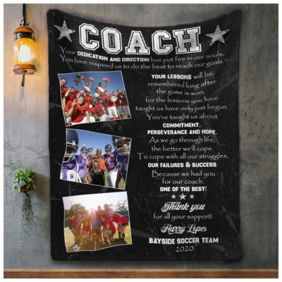 Personalized Sport Coach Blanket Coach Thank You Blanket Gift 01