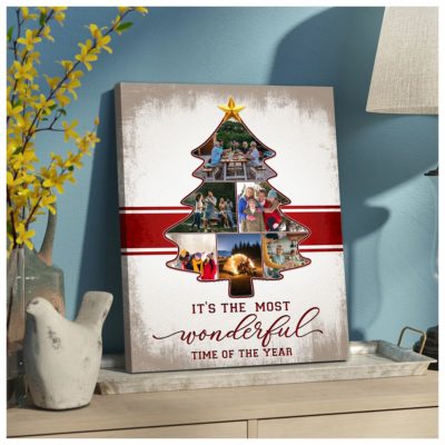 Christmas Simple Gift Ideas Holiday Home Decor Ideas Christmas Tree Photo Collage Wall Art