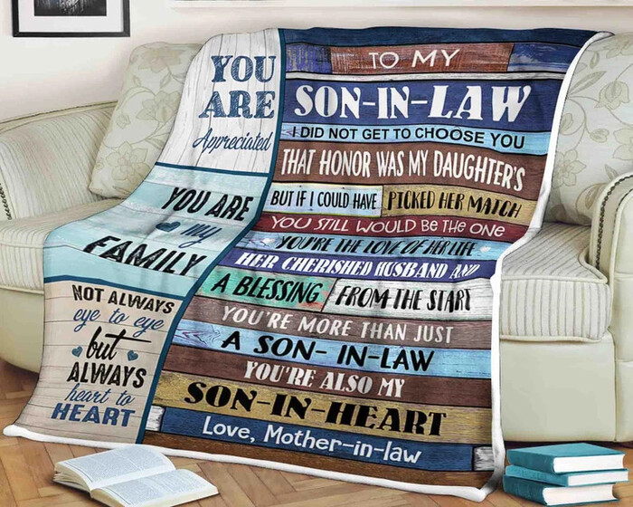 Personalized Blanket - Christmas Gift Ideas For Son-In-Law