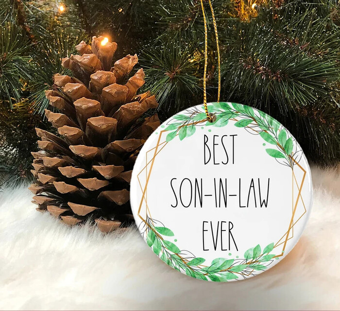 Holiday Ornament - best Christmas gift for son-in-law