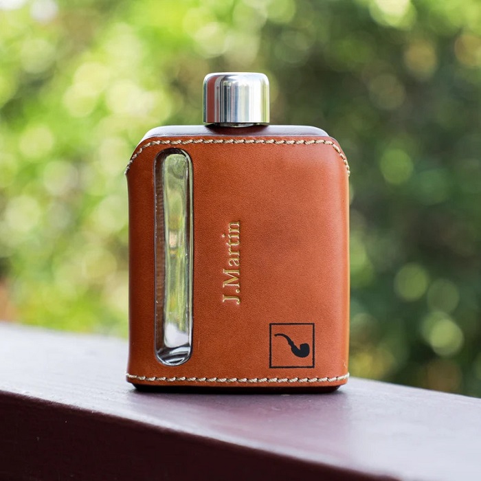 Leather Hip Flask - best Christmas gift for son-in-law