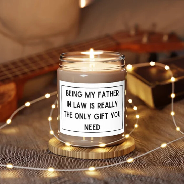 Father-In-Law Candle - Xmas Gift For Father-In-Law