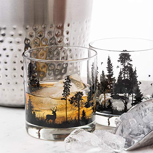 Animals Of The Forest Whiskey Glasses - Christmas Gift Ideas For Father-In-Law