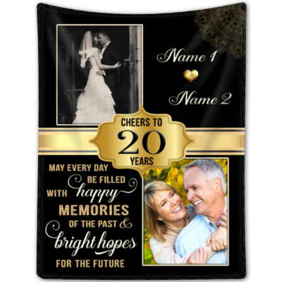 20th Anniversary Wedding Gifts For Wife 20th Anniversary Blanket Gifts For Him