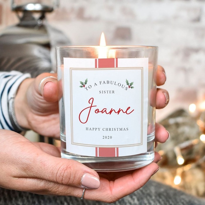 Christmas gift for sister - Candle Custom Fragrance