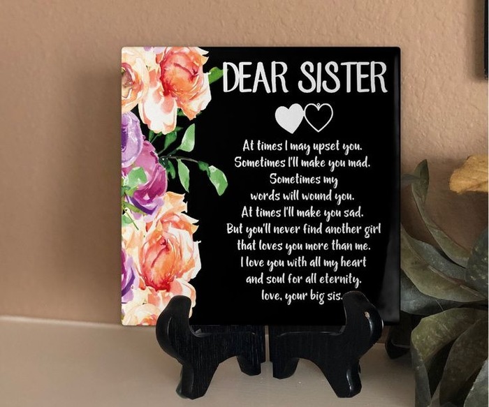 Christmas Gift For Sister - Gift Tiles You Can Personalize