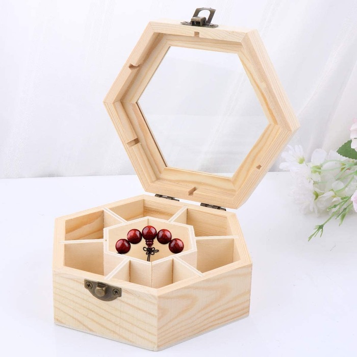 Christmas gift for sister - Crafting a DIY Hexagonal Jewelry Stand
