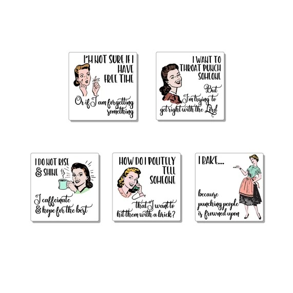 Christmas Gifts For Sister - Funny Witty Refrigerator Magnets