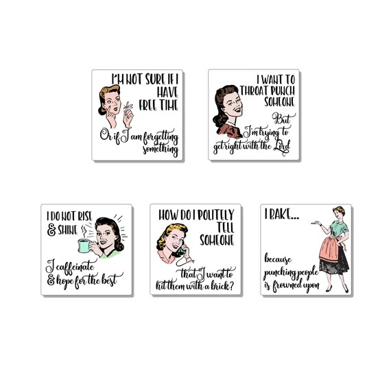 Christmas gifts for sister - Funny Witty Refrigerator Magnets