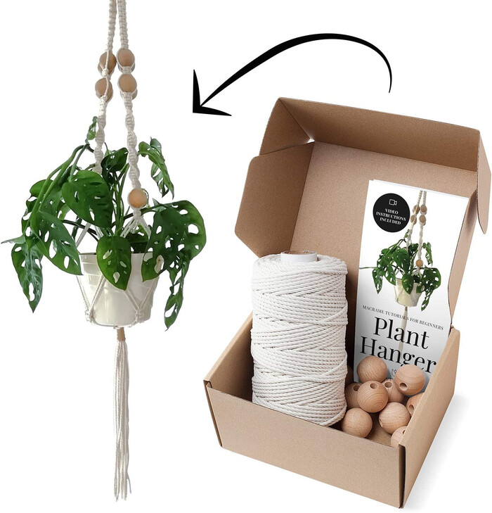 Macrame Plant Hanger Diy Kit - Christmas Gifts For Teenage Girlfriend