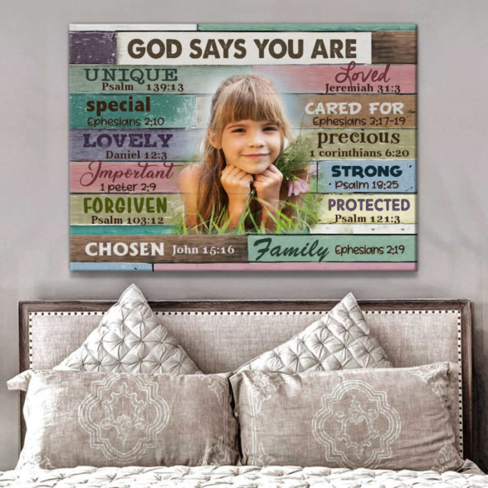 God Says You Are Canvas Print - Christmas gift ideas for teenage girl