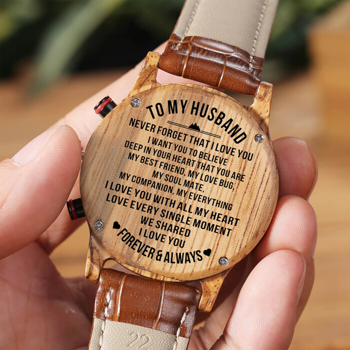 Engraved Watch - unique Christmas gifts for husband