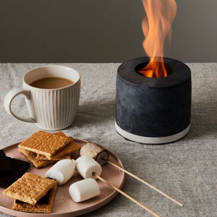 Personal Concrete Fireplace - thoughtful gifts for husband at Christmas