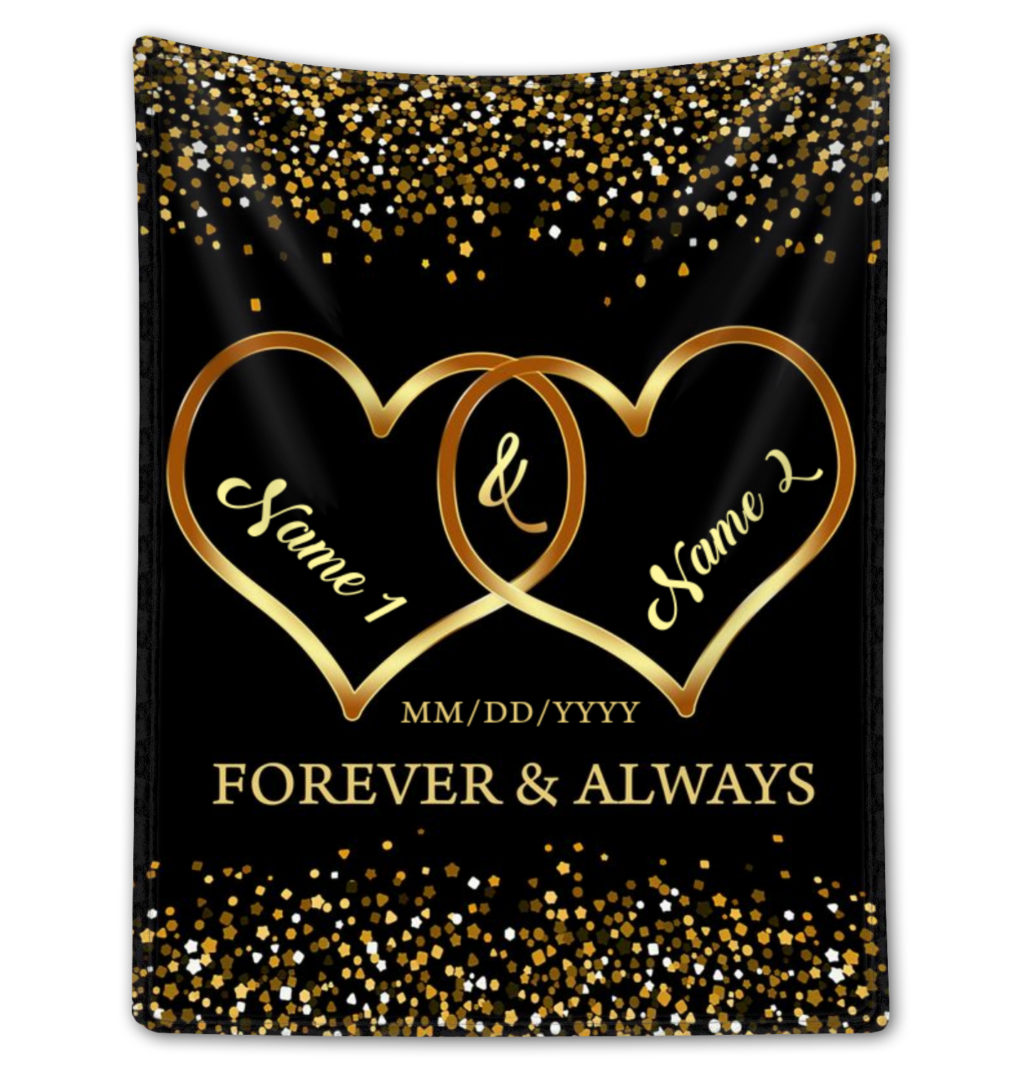 Personalized Wedding Gifts For Bride And Groom Anniversary Fleece Blanket Gift