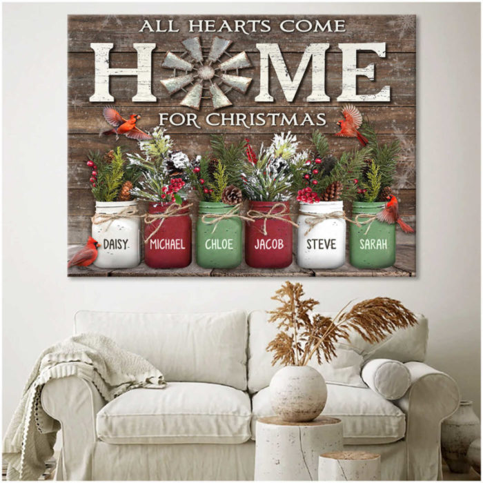 HOME Canvas Art in living room- xmas gift for husband
