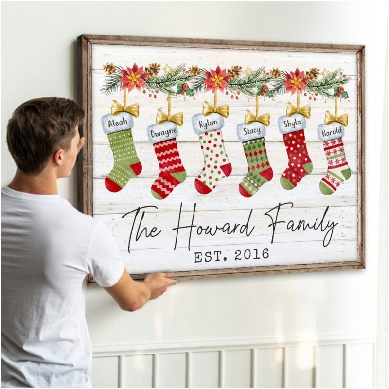 Christmas Gift Ideas For Mother In Law - Family Photo Canvas Print