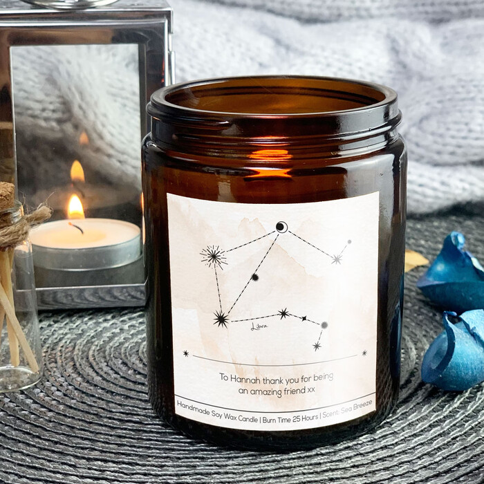 Personalized Astrology Candle - Christmas Ideas For Wife