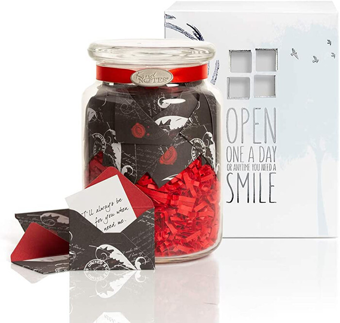 Jar of Love Notes - thoughtful Christmas gifts for wife