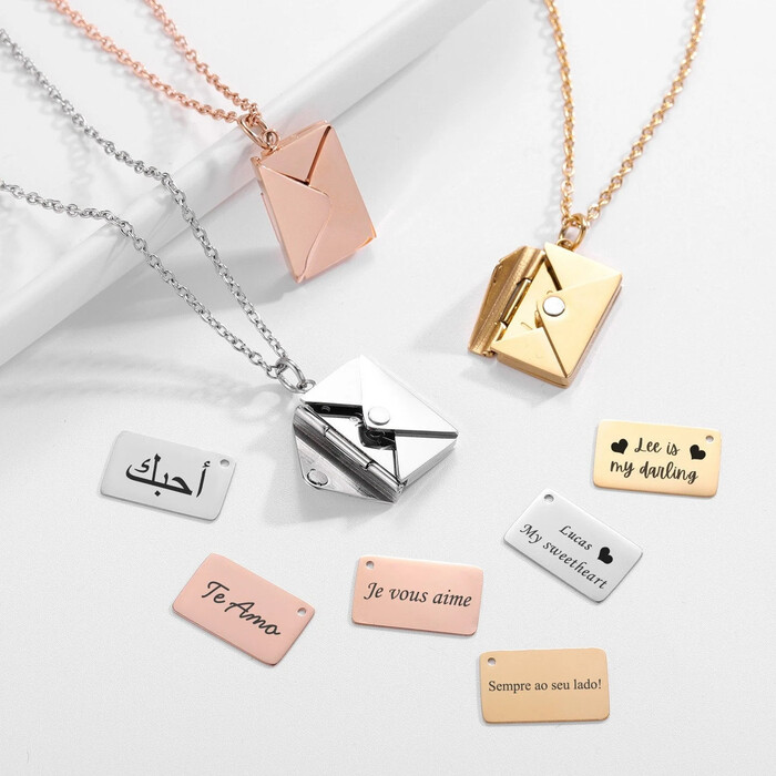 Love Letter Necklace - Thoughtful Christmas Gifts For Wife