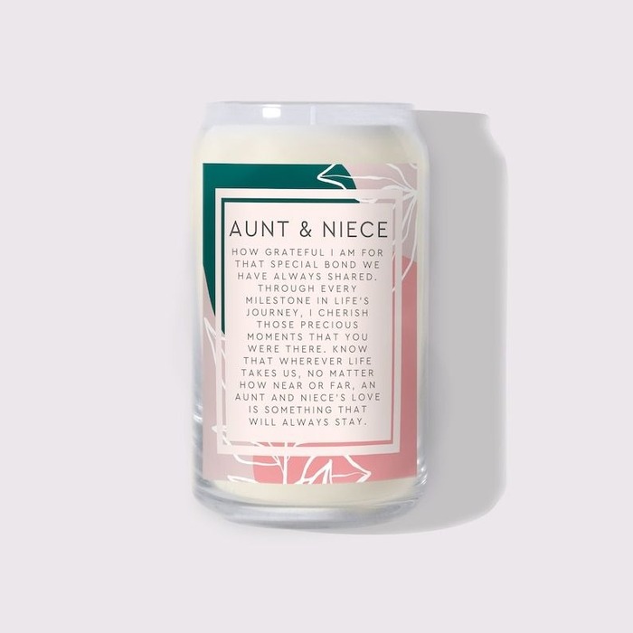 Christmas gift for aunt - 'Aunt & Niece' Soy Candle