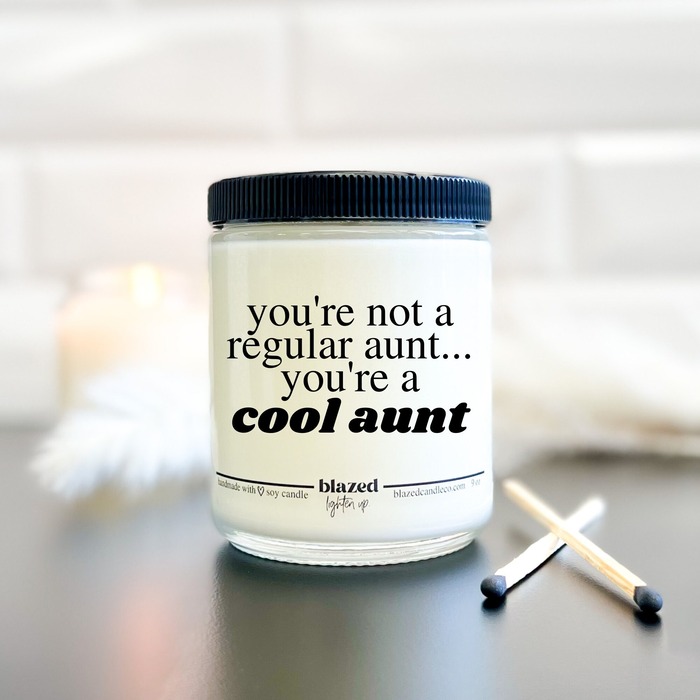Christmas gift for aunt - The Cool Aunt Candle