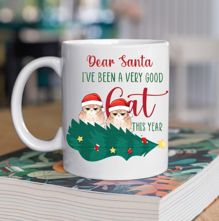 Christmas gift for aunt - Custom Photo Mug For Cats Lover