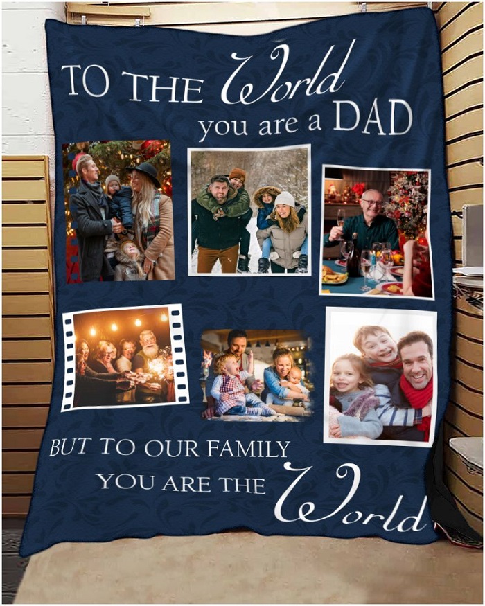 Personalized Blanket For Dad - Christmas Gifts For Dad From Daughter