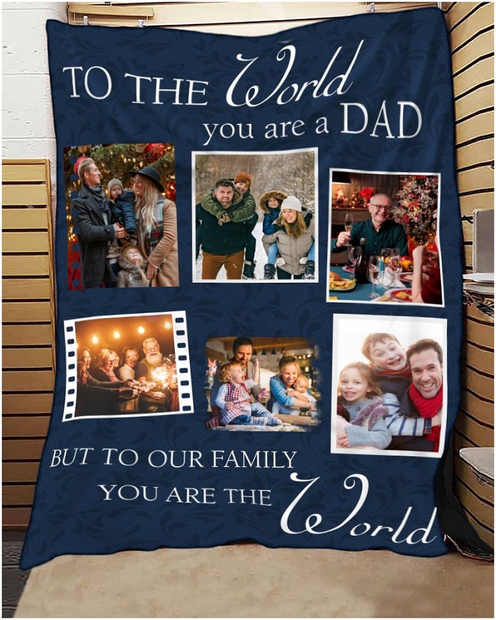 Personalized Blanket for Dad - Christmas gifts for dad from daughter