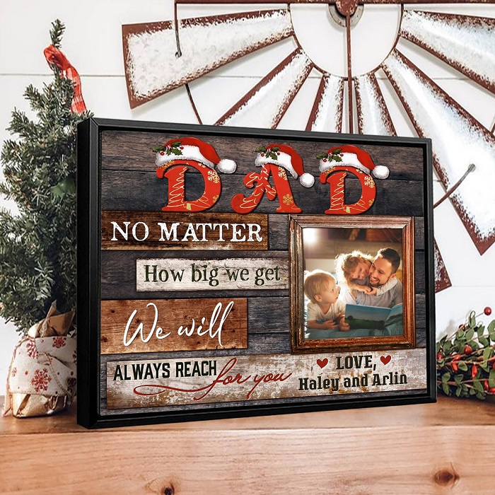 Christmas Canvas Art for Dad - best gift for dad from daughter