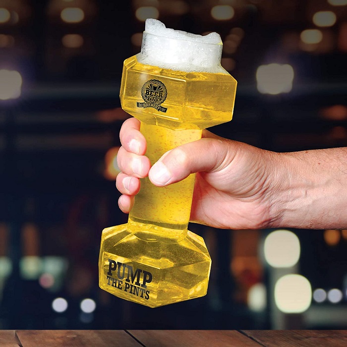 Dumbbell Beer Glass - Gag gifts for Dad