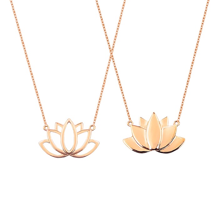 Christmas gifts for sister-in-law - Sister Lotus Necklace