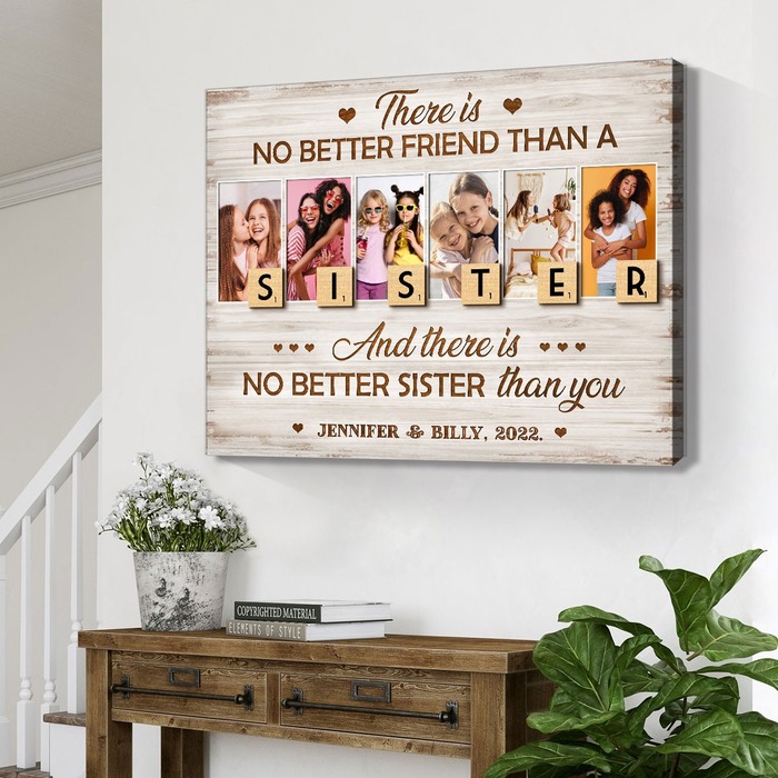 Christmas Gifts For Sister-In-Law - Sisters Forever Canvas Print