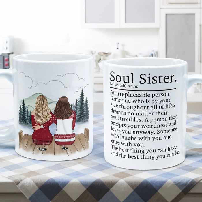 Christmas gifts for sister-in-law - You Are My Soul Sister Custom Photo Mug