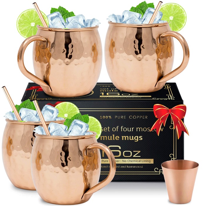 Christmas Gifts For Sister-In-Law - Moscow Mule Mugs Set 