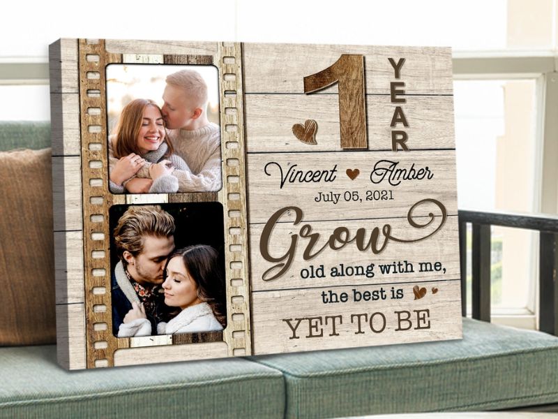 Canvas Gifts For First Wedding Anniversary